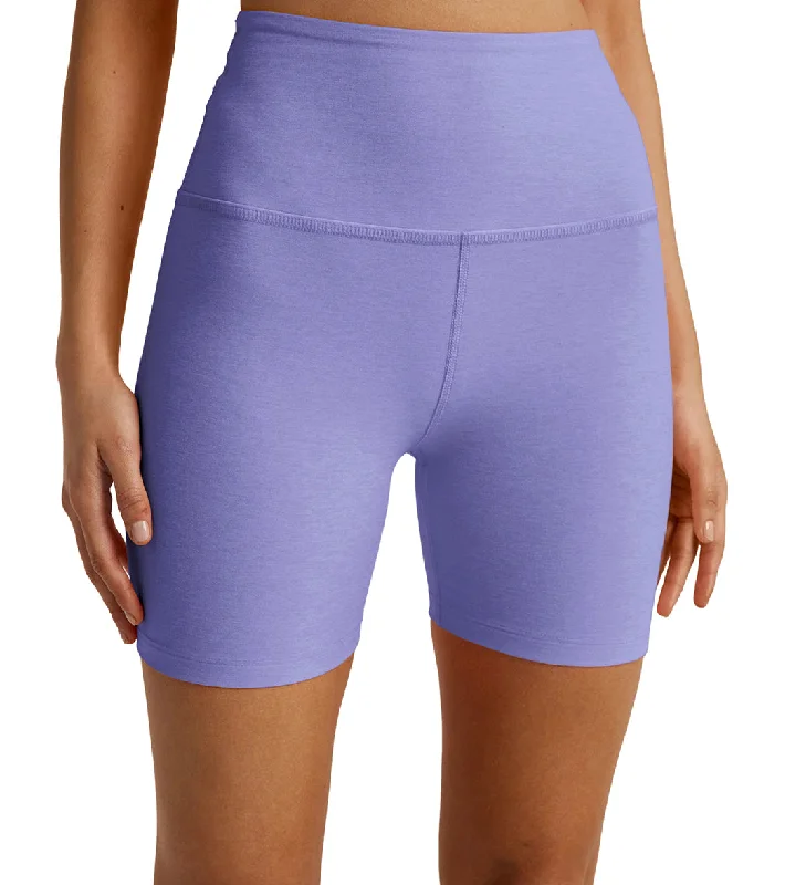 Beyond Yoga Spacedye Keep Pace Biker Shorts Periwinkle Cloud Heather