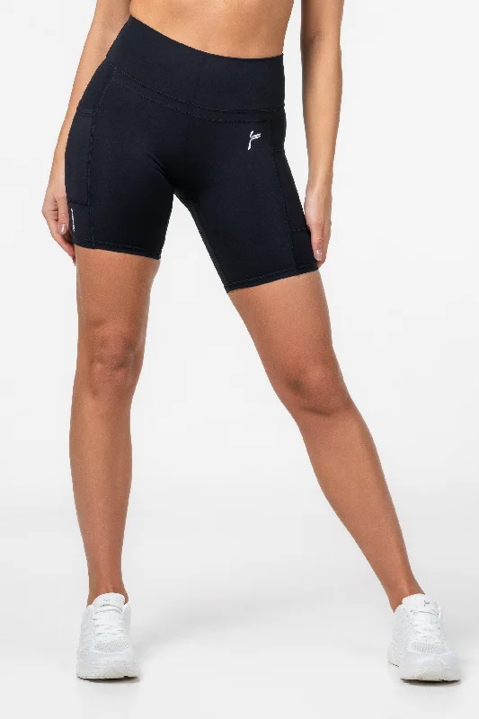 Black Techna Shorts