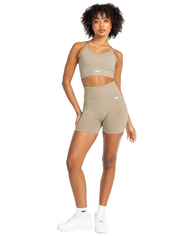 Elite Seamless V2 Shorts - Beige