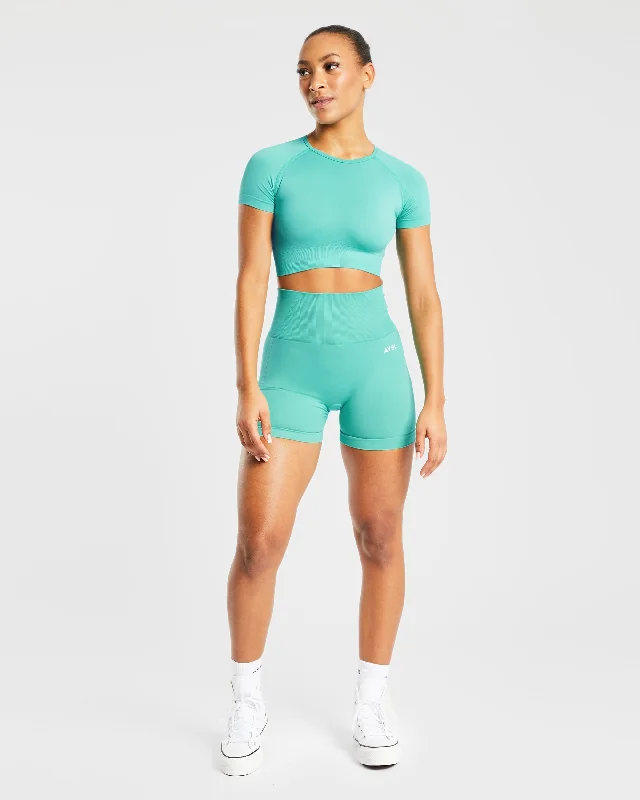 Empower Seamless Shorts - Jade Green