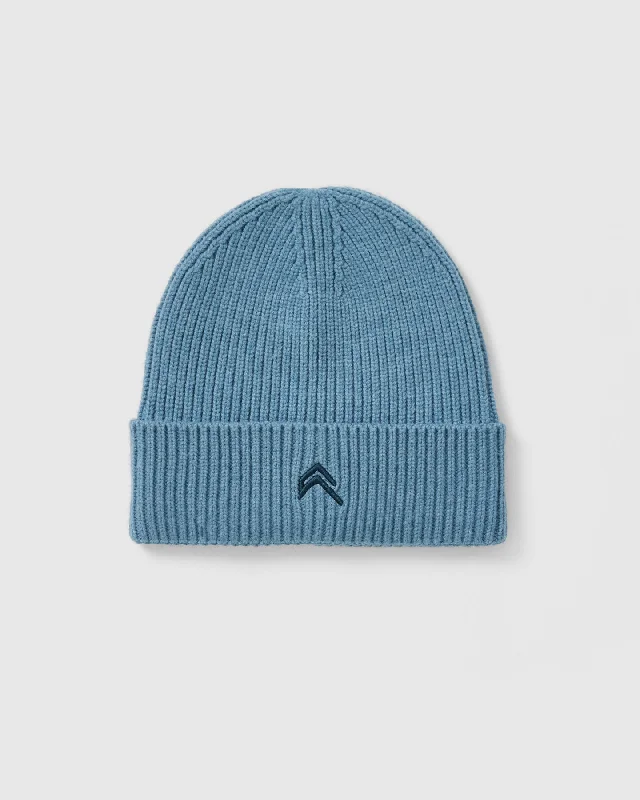 Ribbed Beanie | Steel Blue