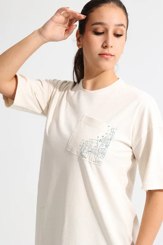 Arctic Wolf Oversized Absrtact Tee