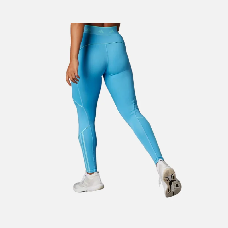 Adidas Hyperglam Color pop Full Length Women's Training Tight -Semi Blue Burst/Flash Aqua