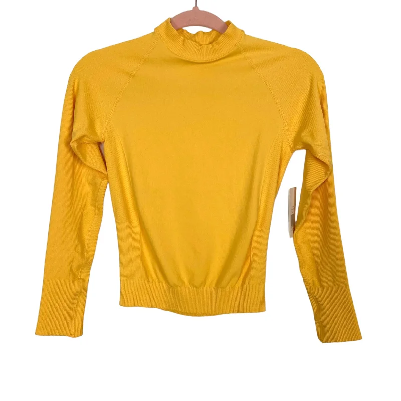 Halfdays Yellow Johnson Top NWT- Size S (we have matching leggings)