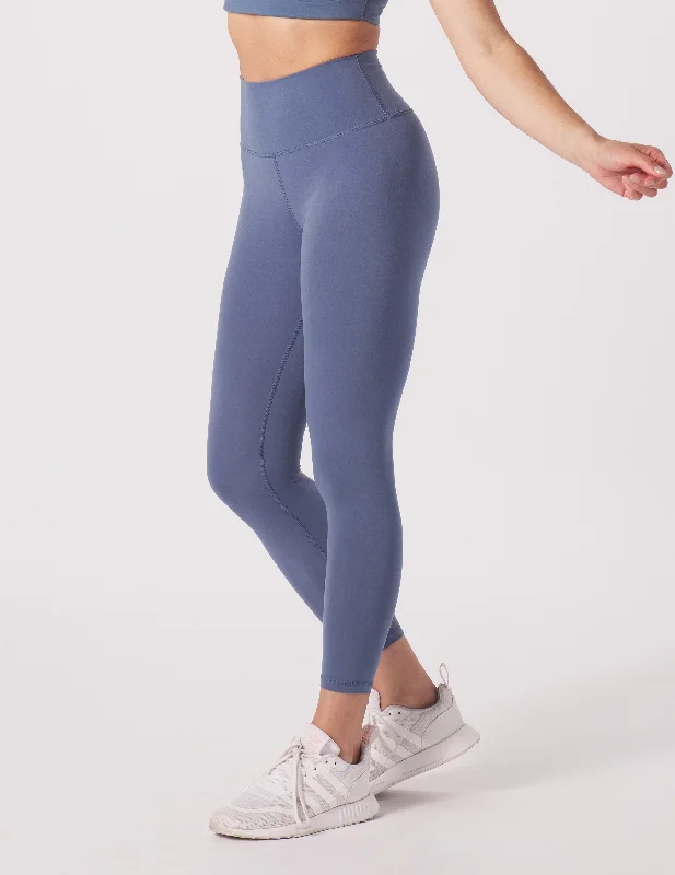 High Waist Pure 7/8 Legging: Washed Blue