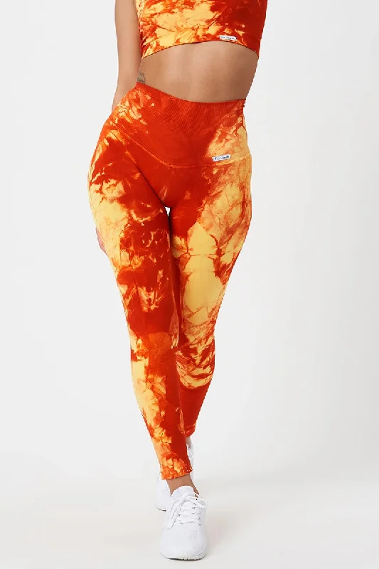 Leggings Elements Fuoco Giallo Arancione