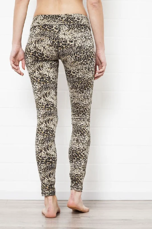 Leggings Leopard Cream