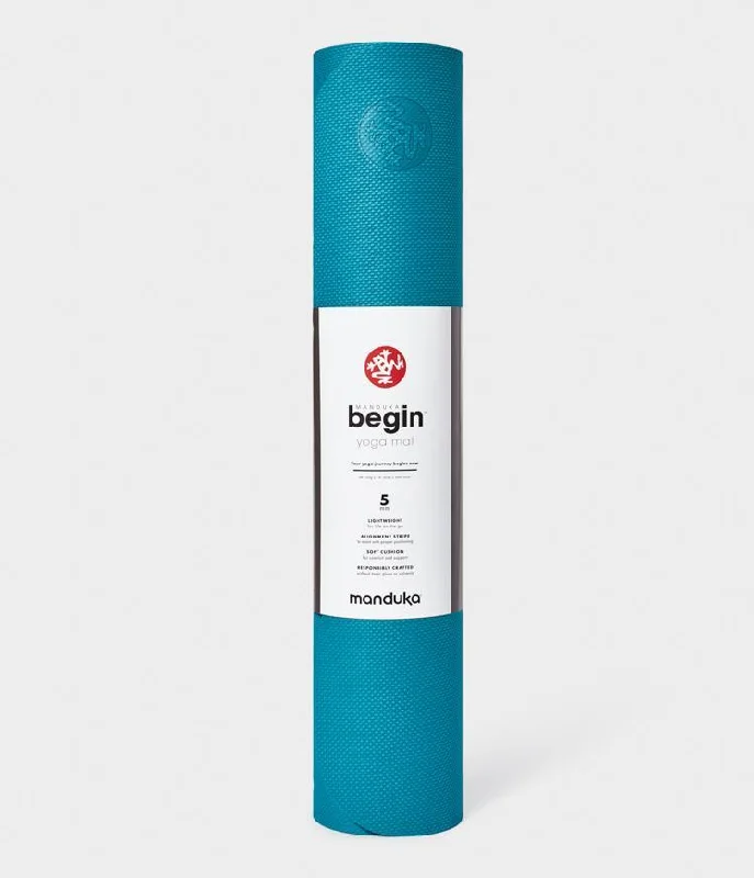 Manduka Begin Mat 5mm 68'' - Bondi Blue