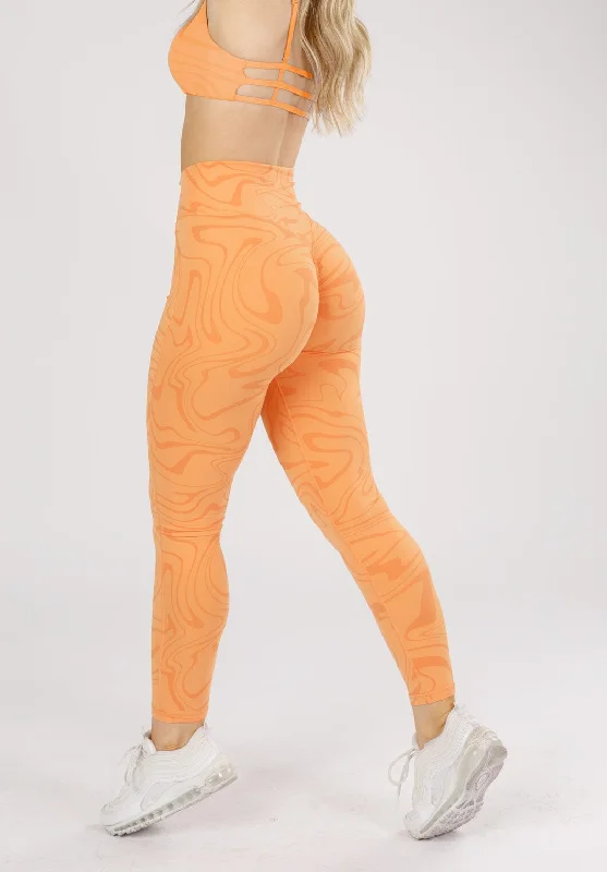 RecStretch DesB High Flow Sculptseam™ Plus Legging Creamsicle