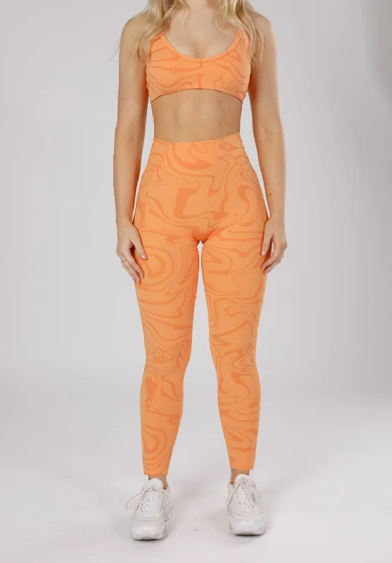 RecStretch DesB High Flow Sculptseam™ Plus Legging Creamsicle