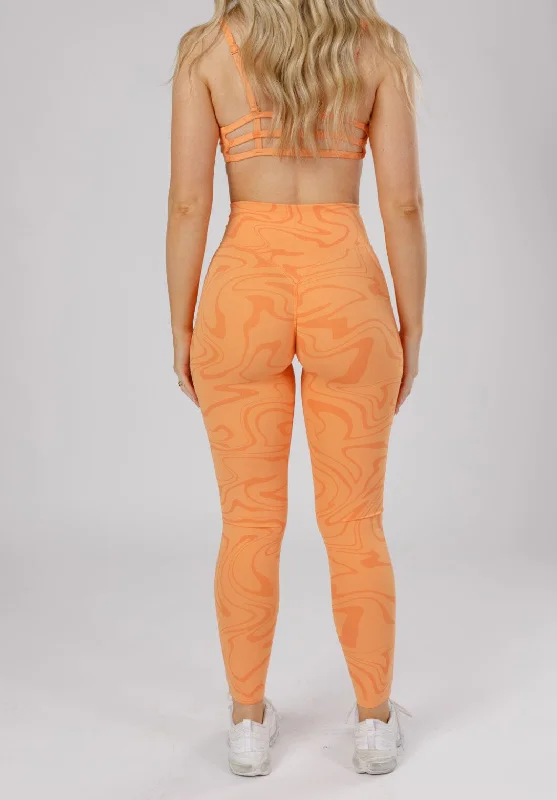 RecStretch DesB High Flow Sculptseam™ Plus Legging Creamsicle