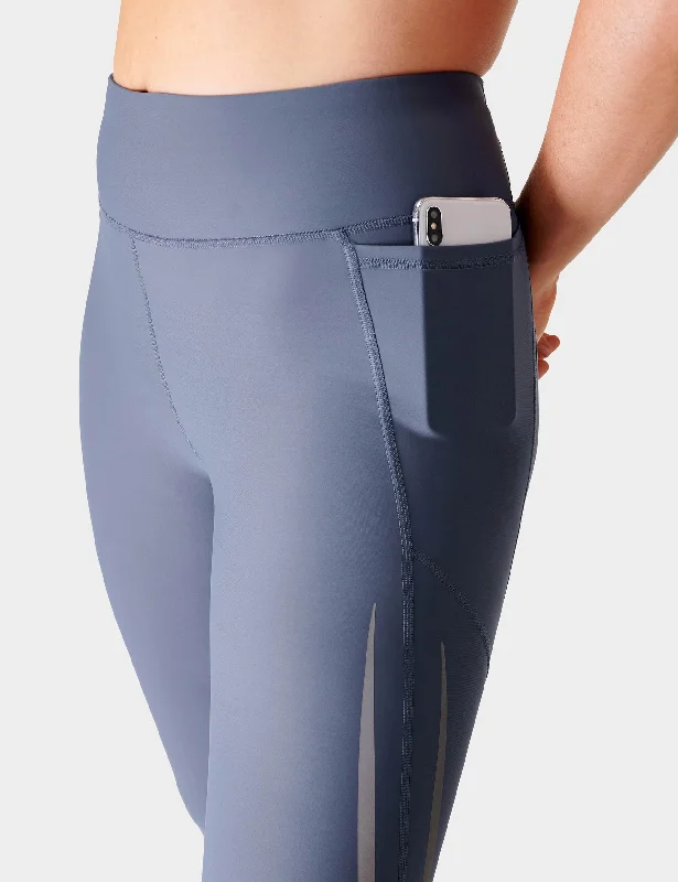 Zero Gravity 7/8 Illuminate Run Legging - Endless Blue