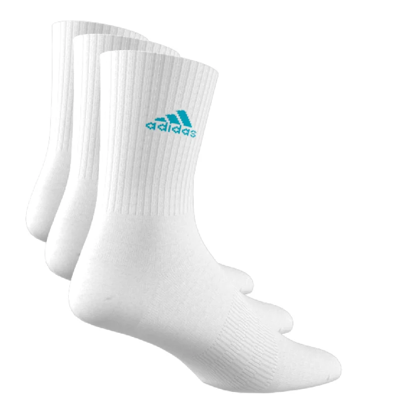 Adidas Cushioned Sportswear Crew Socks 3 Pair Packs - White