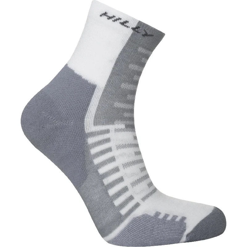 Hilly Active Anklet Running Socks - White