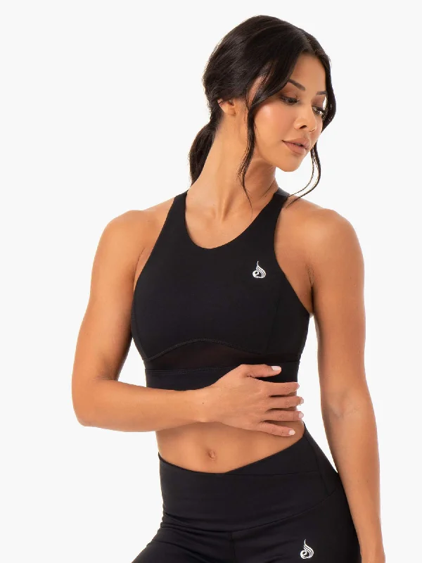 Amazon Mesh Sports Bra - Black