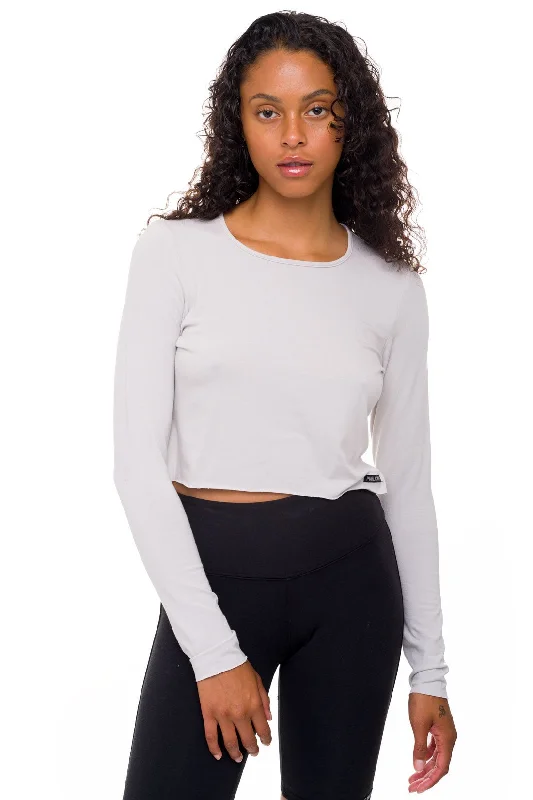 Bamboo Long Sleeve Crop Top