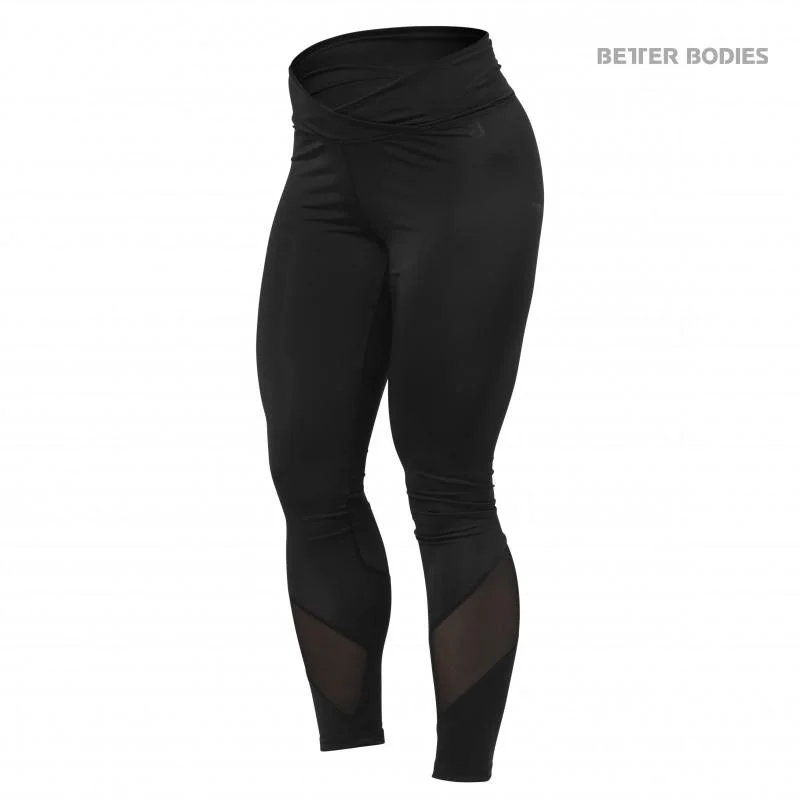 Better Bodies Wrap Tights - Black