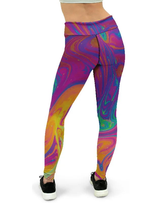 Colorful Splash Yoga Pants