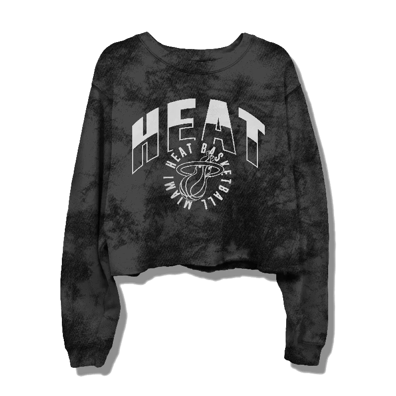 Junk Food Miami HEAT Women's Cropped Fleece