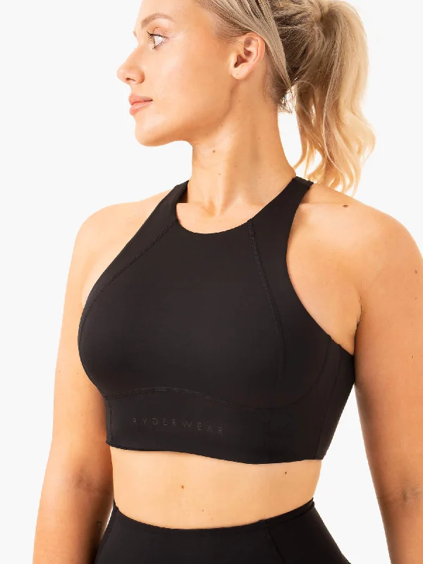 NKD Frame Long Line Sports Bra - Black