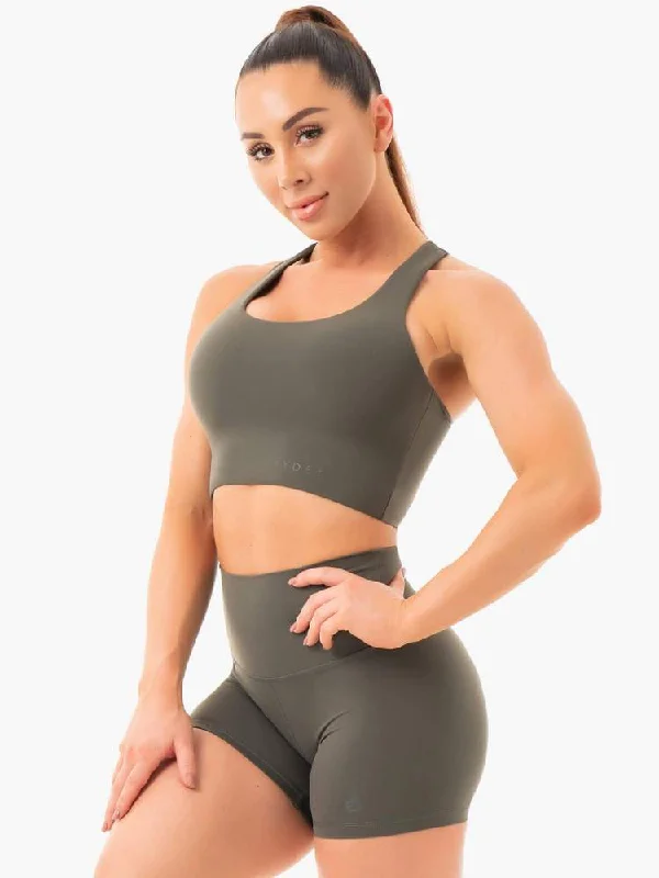 NKD SPORTS BRA - KHAKI