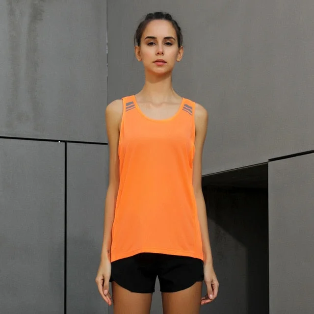 Yoga Vest Solid Color Loose Comfortable Quick Drying Top 2018 Running Summer Gym Sports Sleeveless Workout Women Fitness Tank